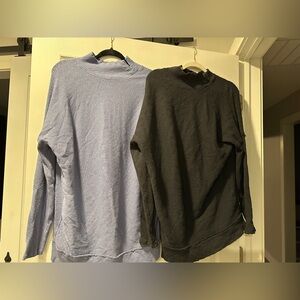 Purple and Black Free People tunic top